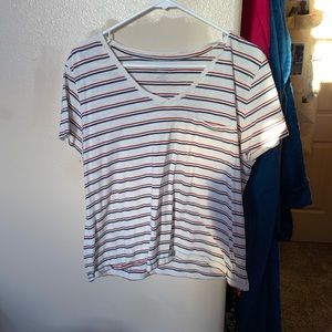 basic t striped shirt